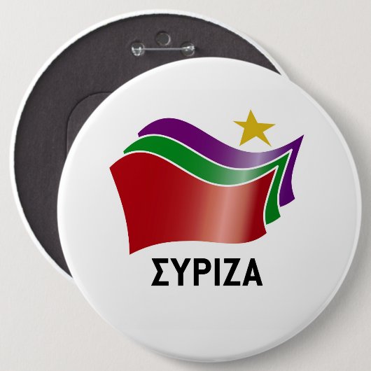 SYRIZA RONDE BUTTON 6,0 CM (Voorkant /achterkant)