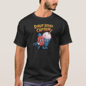 Syrup Squad Captain Shaved Ice Summer Foodie Desig T-shirt (Voorkant)