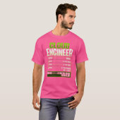 Sys admin en ontwikkelaar voor een Cloud devops en T-shirt (Voorkant volledig)