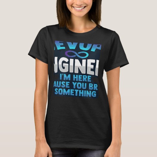 Sys admin en ontwikkelaar voor een Cloud devops en T-shirt (Voorkant)