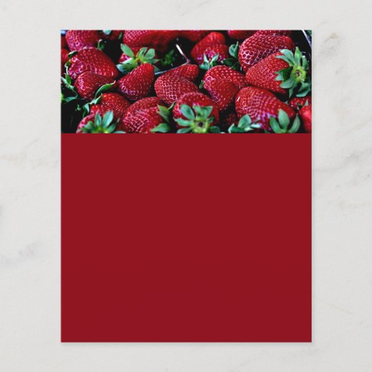 SYS STRAWBERRIES FOTOGRAPHY ACHTERGRONDEN WALLPAPE FLYER (Voorkant)