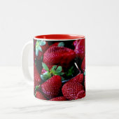 SYS STRAWBERRIES FOTOGRAPHY ACHTERGRONDEN WALLPAPE TWEEKLEURIGE KOFFIEMOK (Voorkant links)