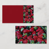SYS STRAWBERRIES FOTOGRAPHY ACHTERGRONDEN WALLPAPE VISITEKAARTJE (Voorkant / Achterkant)