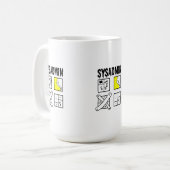 Sysadmin - de Beheerder van het Systeem Koffiemok (Voorkant links)