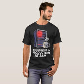 Sysadmin Devops Foutopsporing In Productie Bij T-shirt (Voorkant volledig)