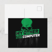 Sysadmin Engineer Hacker Nerd Admin Code ontwikkel Aankondigingskaart (Voorkant / Achterkant)