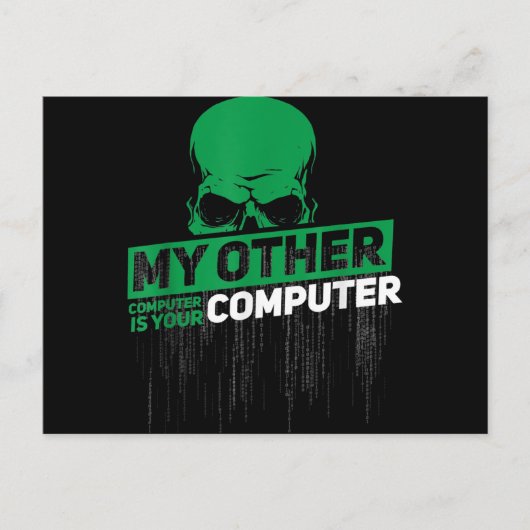 Sysadmin Engineer Hacker Nerd Admin Code ontwikkel Briefkaart (Voorkant)