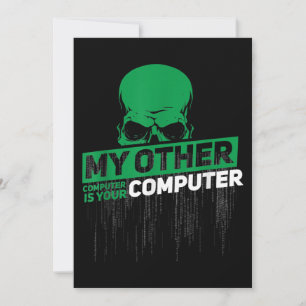 Sysadmin Engineer Hacker Nerd Admin Code ontwikkel Feestdagenkaart