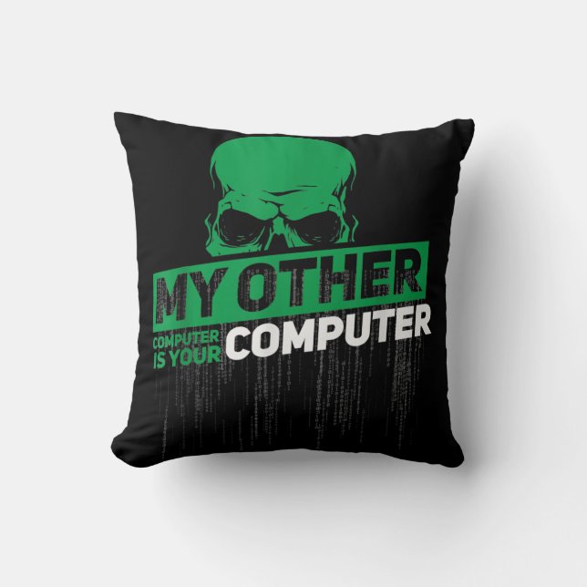 Sysadmin Engineer Hacker Nerd Admin Code ontwikkel Kussen (Voorkant)
