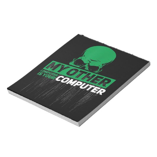 Sysadmin Engineer Hacker Nerd Admin Code ontwikkel Notitieblok (Linkerzijde)