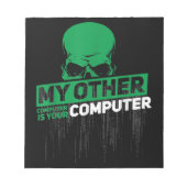 Sysadmin Engineer Hacker Nerd Admin Code ontwikkel Notitieblok (Voorkant)