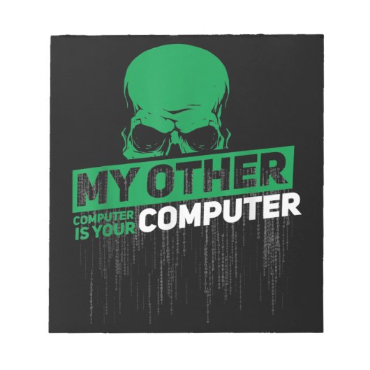 Sysadmin Engineer Hacker Nerd Admin Code ontwikkel Notitieblok (Voorkant)