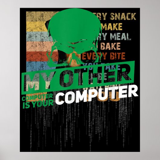 Sysadmin Engineer Hacker Nerd Admin Code ontwikkel Poster (Voorkant)