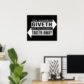 Sysadmin Giveth en Taketh Away Poster (Thuiskantoor)