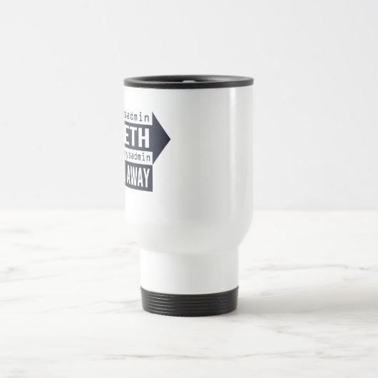 Sysadmin Giveth en Taketh Away Reisbeker (Center)