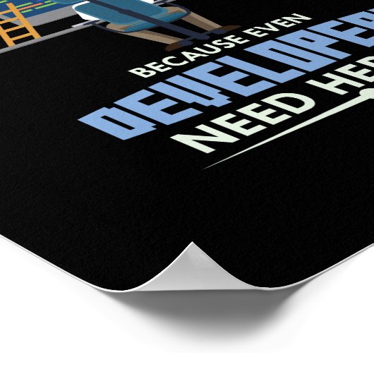 Sysadmin omdat zelfs ontwikkelaars helden nodig he poster (Hoek)