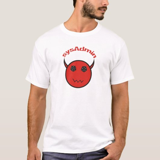sysAdmin Systemadministrator system administrator T-shirt (Voorkant)