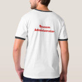 sysadmin-T T-shirt (Achterkant)