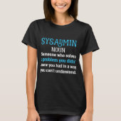 sysadmindefinitie t-shirt (Voorkant)