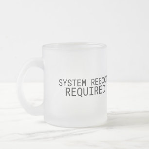 Systeem Herstart Vereist Minimalist  Matglas Koffiemok