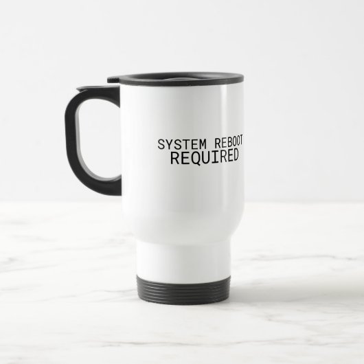 Systeem Herstart Vereist Minimalistisch Reisbeker (Links)