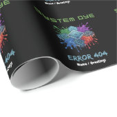 Systeem Kleur Fout 404 Tech Storing Microchip Graf Cadeaupapier (Rol Hoek)