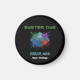 Systeem Kleur Fout 404 Tech Storing Microchip Graf Magneet