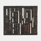 Systeem offline - Techno-Brutalist ontwerp Fleece Deken (Voorkant (Horizontaal))