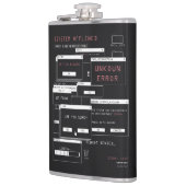 Systeem offline - Techno-Brutalist ontwerp Heupfles (Links)