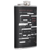 Systeem offline - Techno-Brutalist ontwerp Heupfles (Rechts)