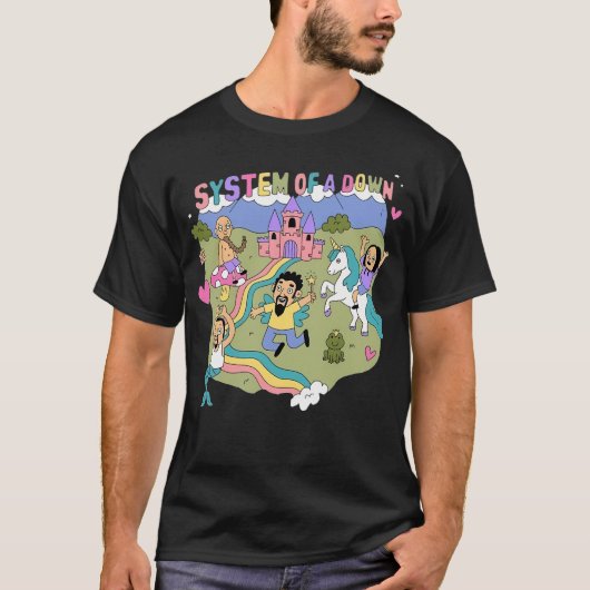 Systeem van een omlaag t-shirt (Voorkant)