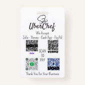 Systeem van ononderbroken betaling voor festivals  badge (Achterkant)