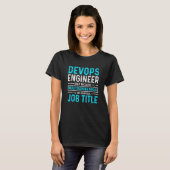 Systeembeheerder en ontwikkelaar Multitasking Ninj T-shirt (Voorkant volledig)