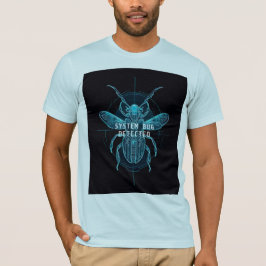 Systeemfout Gedetecteerd Grappige Cybernetische Te T-shirt
