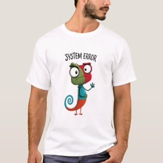 Systeemfout Grappige Storing Kameleon Karakter Cad T-shirt