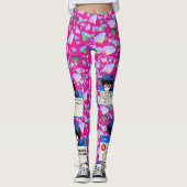 Systeemfout: Retro Nerd Esthetiek Leggings (Voorkant)