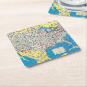 Systeemkaart van American Airlines Kartonnen Onderzetters (Schuin)