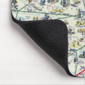 Systeemkaart van American Airlines Muismat (Hoek)