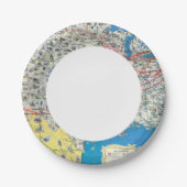 Systeemkaart van American Airlines Papieren Bordje (Voorkant)