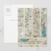 Systeemkaart van Verso American Airlines Briefkaart (Voorkant / Achterkant)