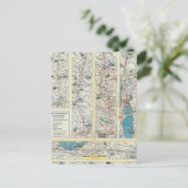 Systeemkaart van Verso American Airlines Briefkaart (Staand voorkant)