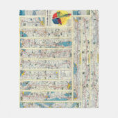 Systeemkaart van Verso American Airlines Fleece Deken (Voorkant)