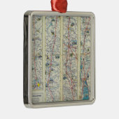 Systeemkaart van Verso American Airlines Metalen Ornament (Rechts)