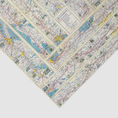 Systeemkaart van Verso American Airlines Tissuepapier (Detail)