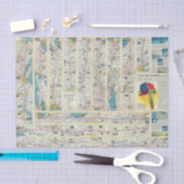 Systeemkaart van Verso American Airlines Tissuepapier (Craft)