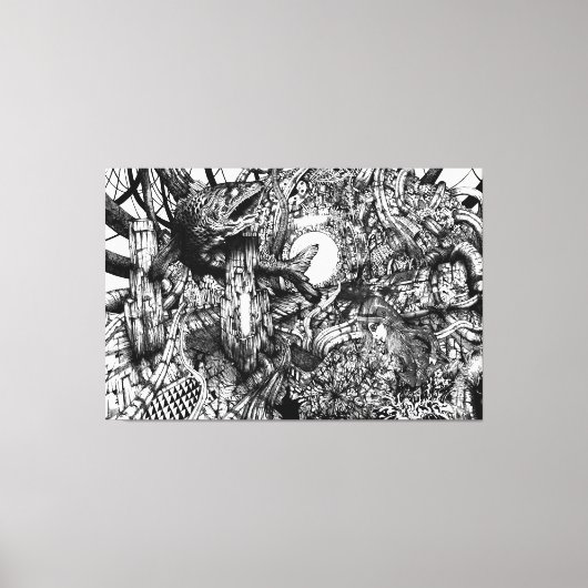 Systeemlus Canvas Afdruk (Voorkant)