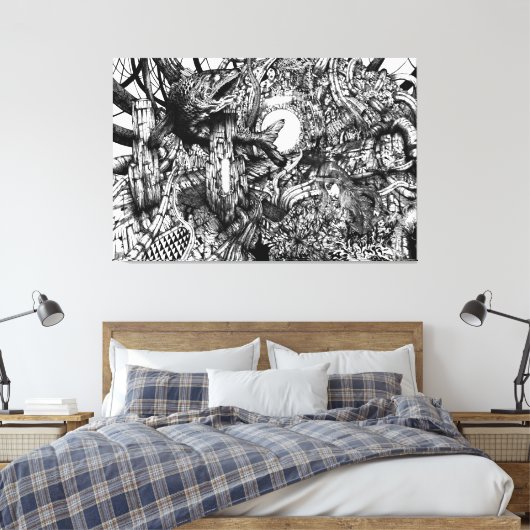 Systeemlus Canvas Afdruk (Insitu (Slaapkamer))