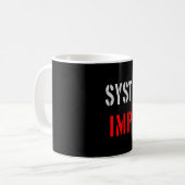 Systeemrelevant Koffiemok (Voorkant links)