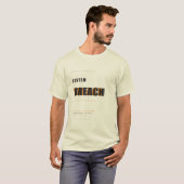 Systeemschending Cybersecurity Typografie Ontwerp T-shirt (Voorkant volledig)