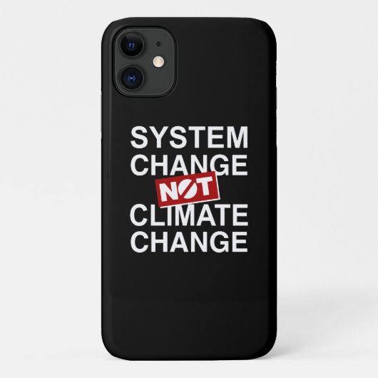 Systeemverandering niet klimaatverandering Case-Mate iPhone case (Achterkant)